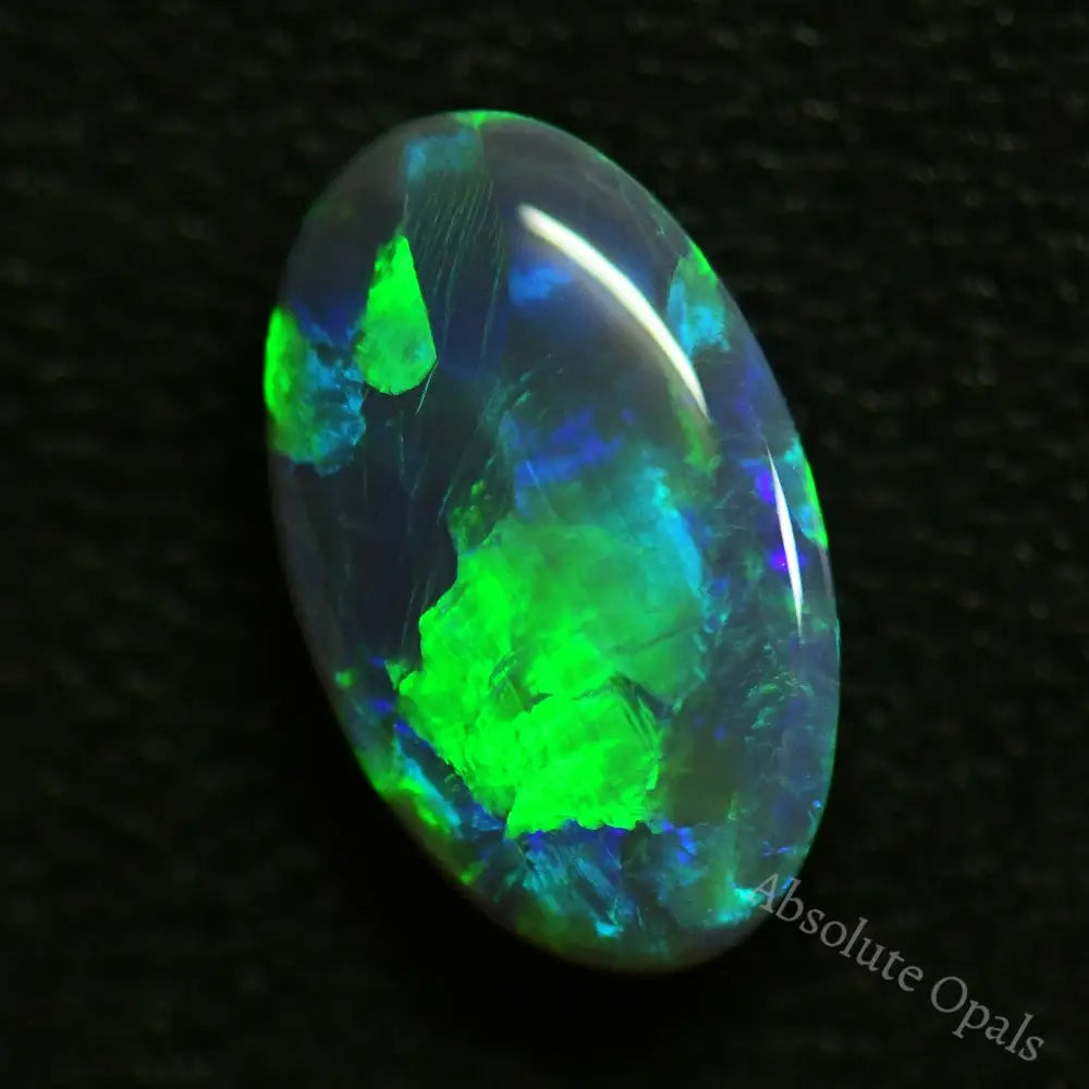 Australian Black Opal Solid Lightning Ridge