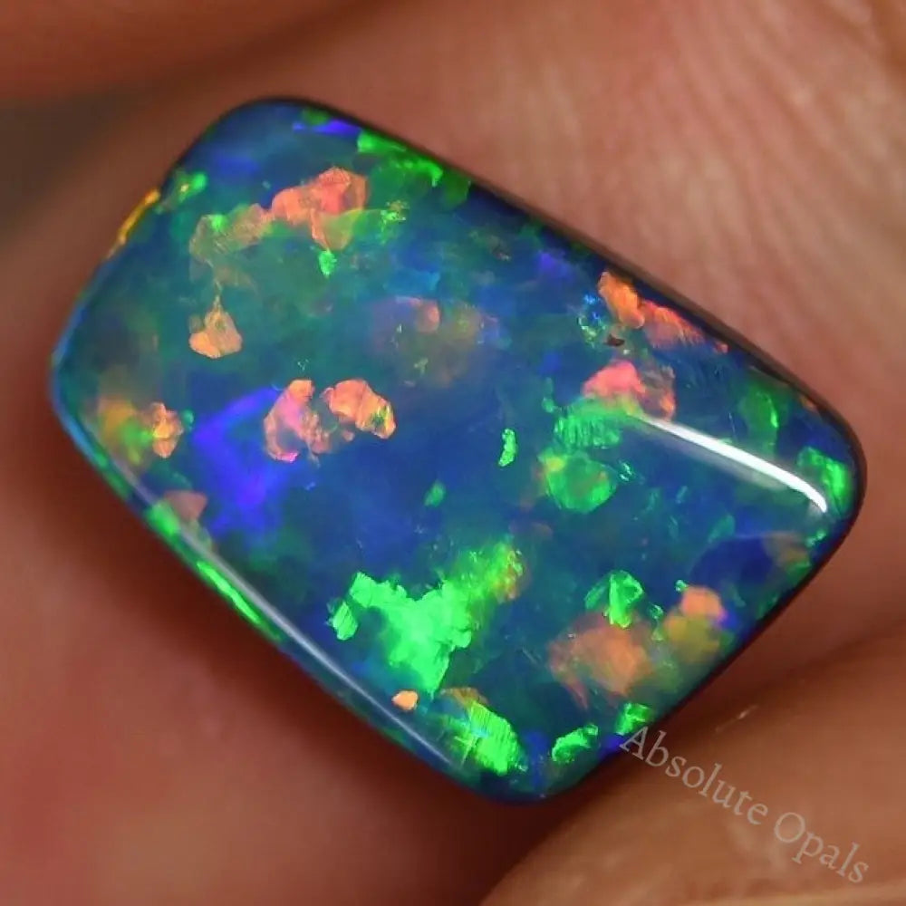 6.36 Cts Australian Opal Doublet Stone Lightning Ridge