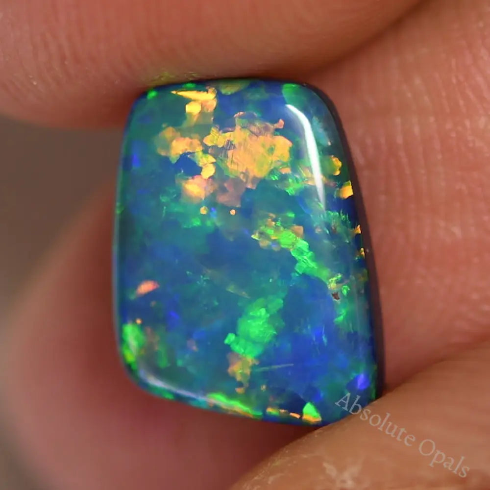 6.36 Cts Australian Opal Doublet Stone Lightning Ridge