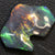 Black Opal Lightning Ridge, Australian Solid Carving, Loose Gem Stone, Red Green Blue