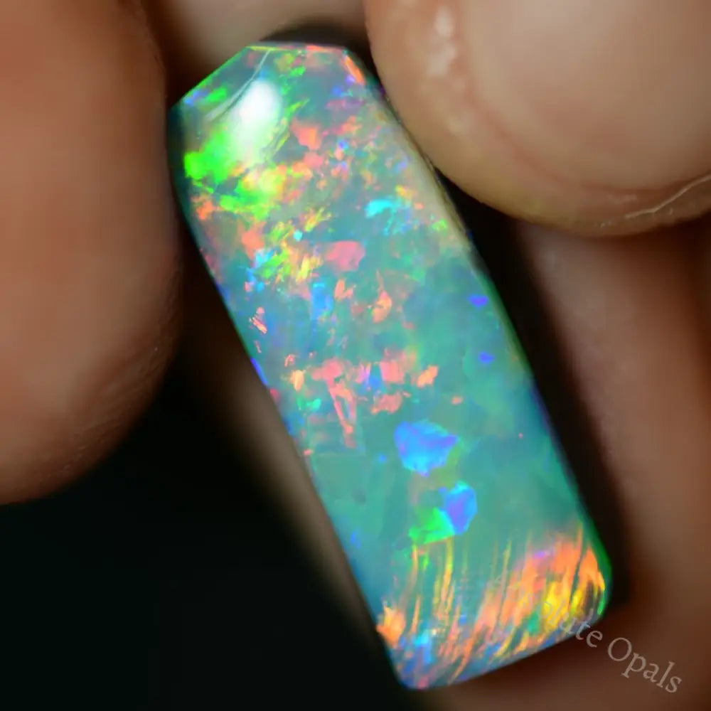 6.4 Cts Australian Opal Doublet Stone Rub Lightning Ridge