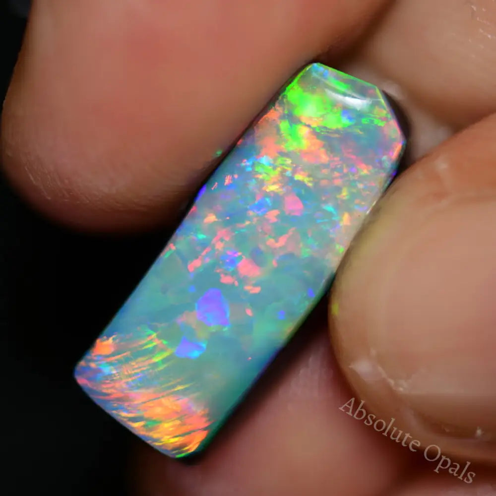 6.4 Cts Australian Opal Doublet Stone Rub Lightning Ridge