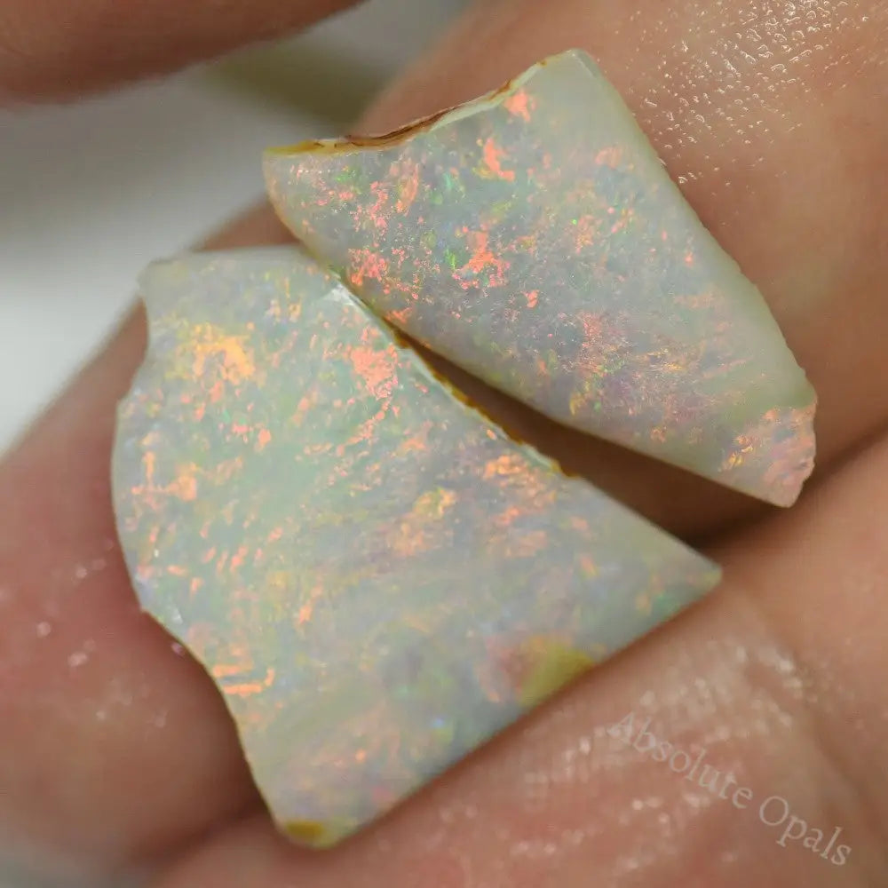 6.4 Cts Australian Rough Opal Lightning Ridge -Rubs X2