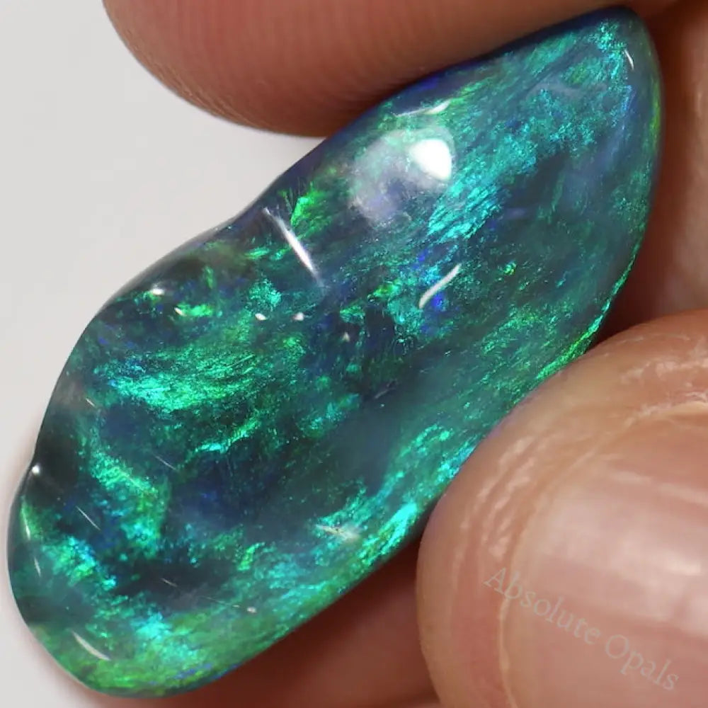 6.46 Cts Australian Black Solid Opal Carving Lightning Ridge Cmr