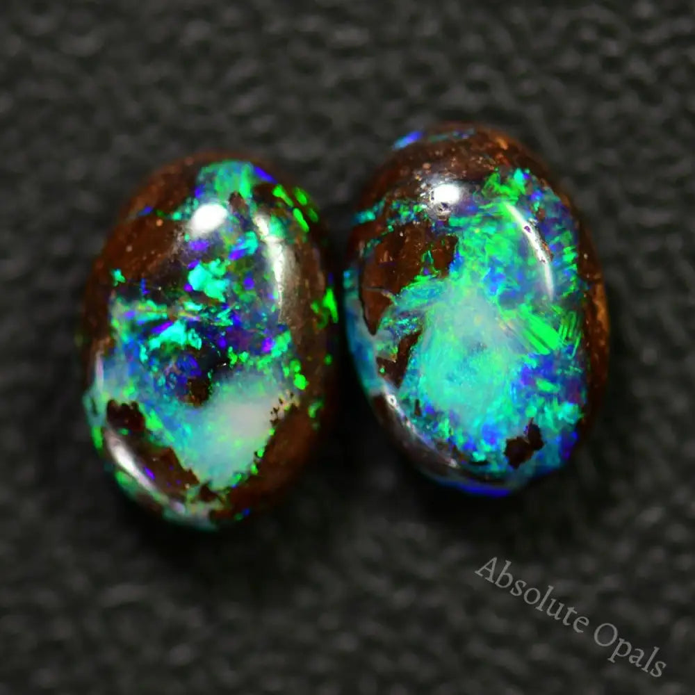 6.73 Cts Australian Boulder Opal Stones - Pair