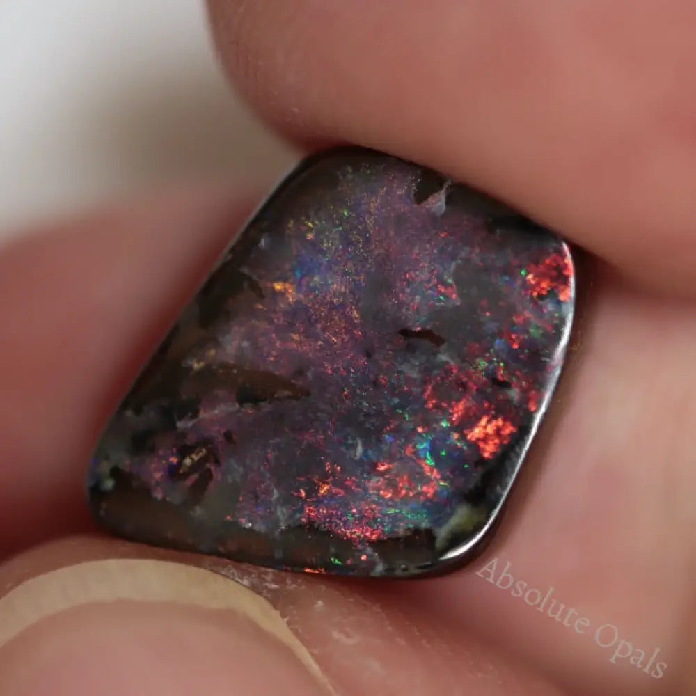 6.80 Cts Australian Boulder Opal Cut Loose Stone