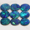 6.83 Cts Australian Opal Doublet Stone Cabochon 9Pcs 7X5