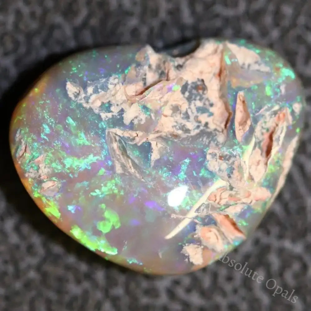 6.85 Cts Australian Opal Rough Lightning Ridge Polished Specimen