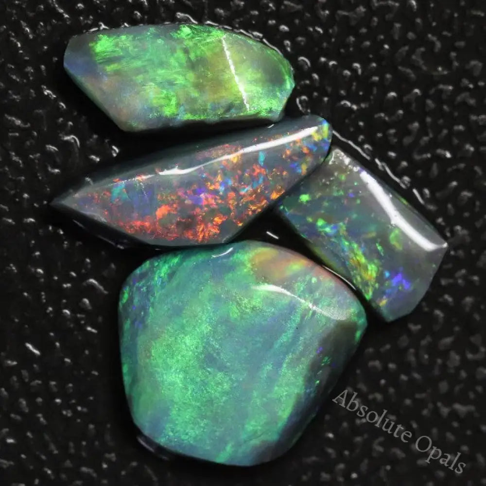 Australian Black Opal Rough, Lightning Ridge Parcel Rubs