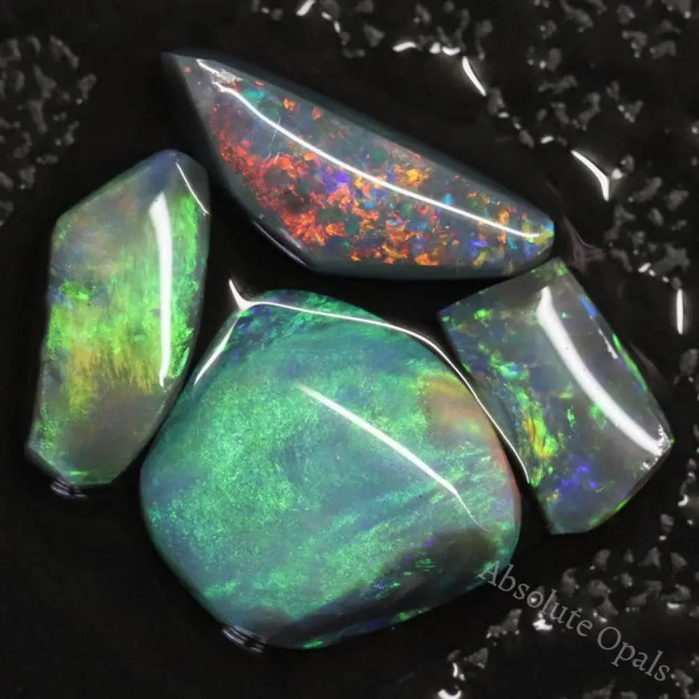 Australian Black Opal Rough, Lightning Ridge Parcel Rubs