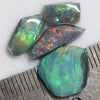 6.85 Cts Black Opal Rough Parcel Rubs 8.9-14.9X5.3-12.1X2.3-3.8Mm