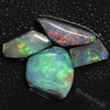 6.85 Cts Black Opal Rough Parcel Rubs 8.9-14.9X5.3-12.1X2.3-3.8Mm