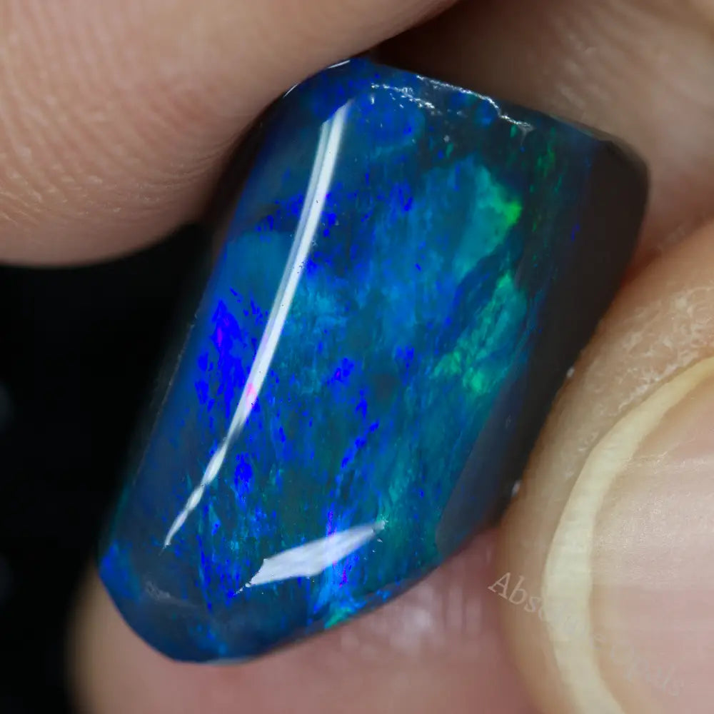 Australian Rough Black Opal, Rub Lightning Ridge Gem