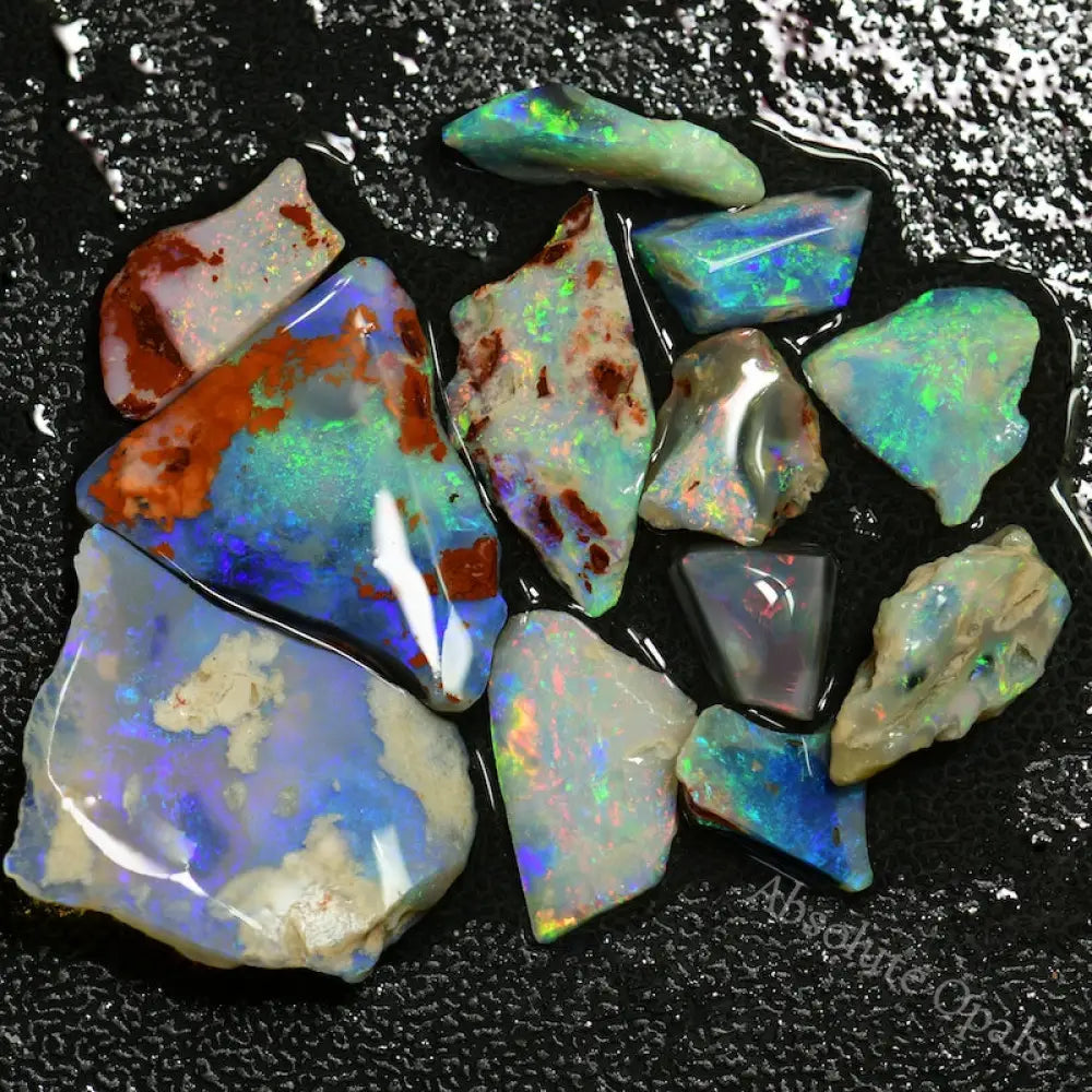 61.0 Cts Australian Rough Opal Parcel Rubs Lightning Ridge