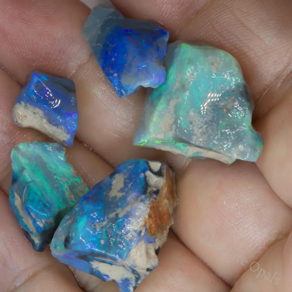 61 cts Australian Rough Black Opal Parcel Lightning Ridge