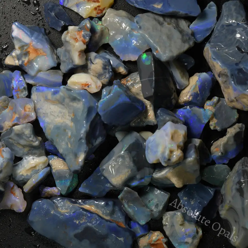 black rough opal