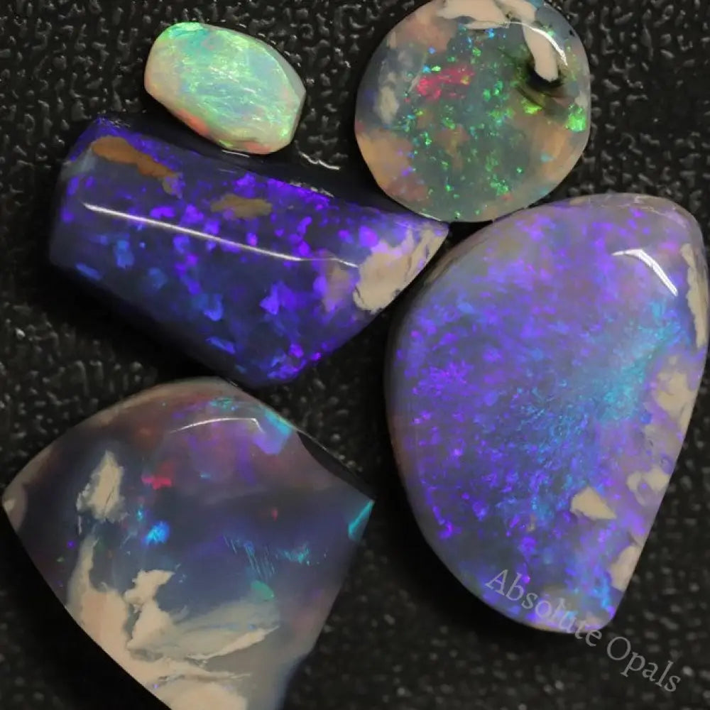 Australian Solid Black Opal Rough Parcel, Lightning Ridge Stones