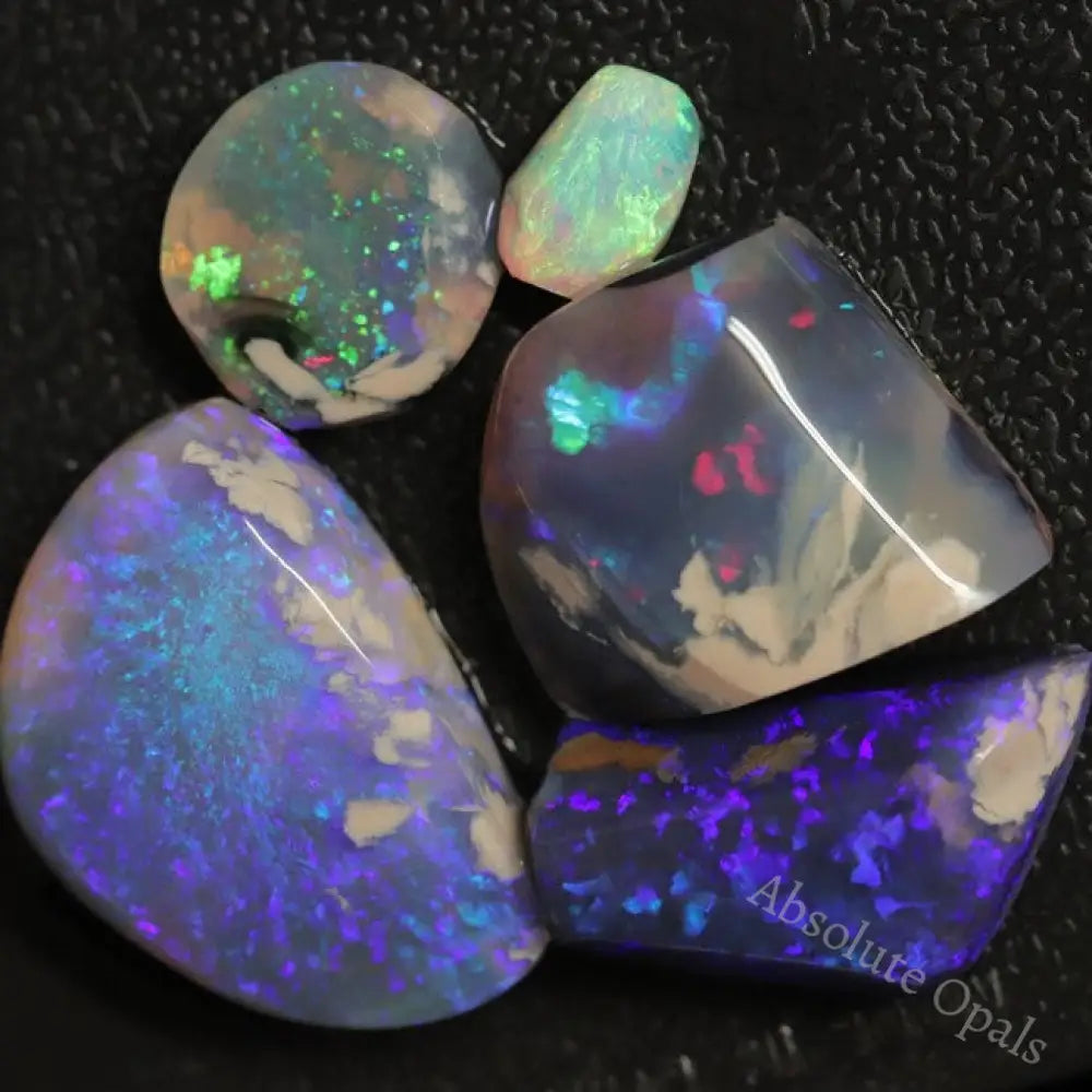 Australian Solid Black Opal Rough Parcel, Lightning Ridge Stones