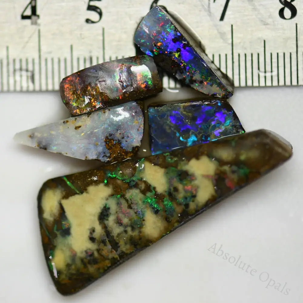 64.80 Cts Australian Boulder Opal Rough Parcel