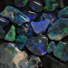 65 Cts Australian Black Rough Opal Parcel Lightning Ridge Mining Offcuts Cmr