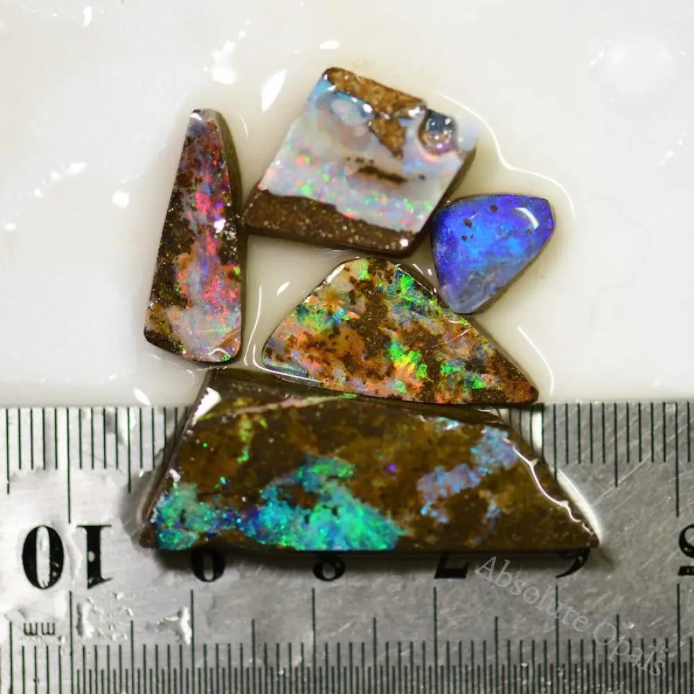 67.80 Cts Australian Boulder Opal Rough Parcel - Rubs