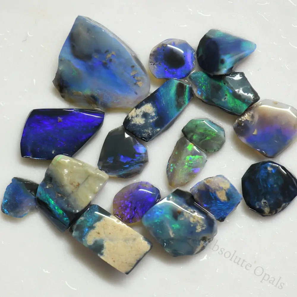 68 Cts Black Rough Opal Parcel Lightning Ridge Mining Offcuts Cmr