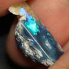 Australian Black Opal Rough, Lightning Ridge, Polished Specimen, Natural Blue Stone