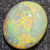 7.20 Cts Semi Black Crystal Opal Solid Lightning Ridge Cabochon Loose Stone