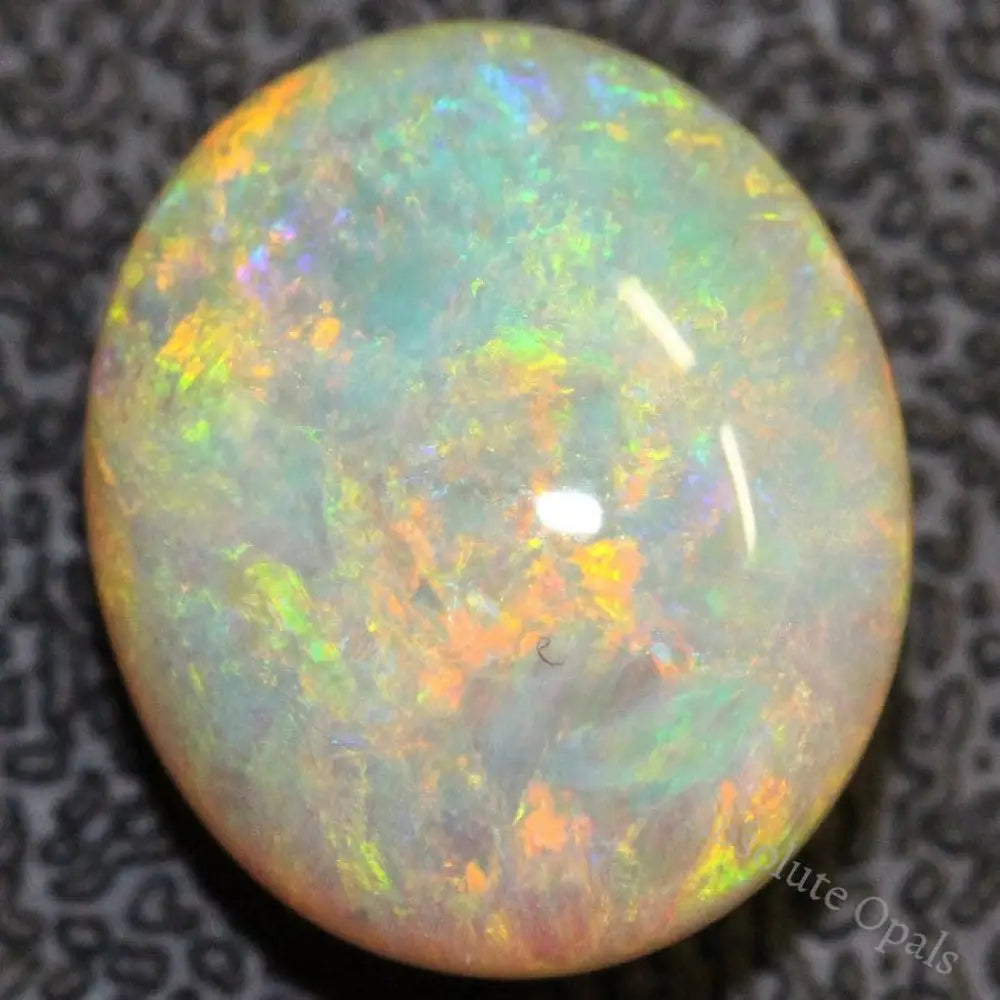 7.20 Cts Semi Black Crystal Opal Solid Lightning Ridge Cabochon Loose Stone