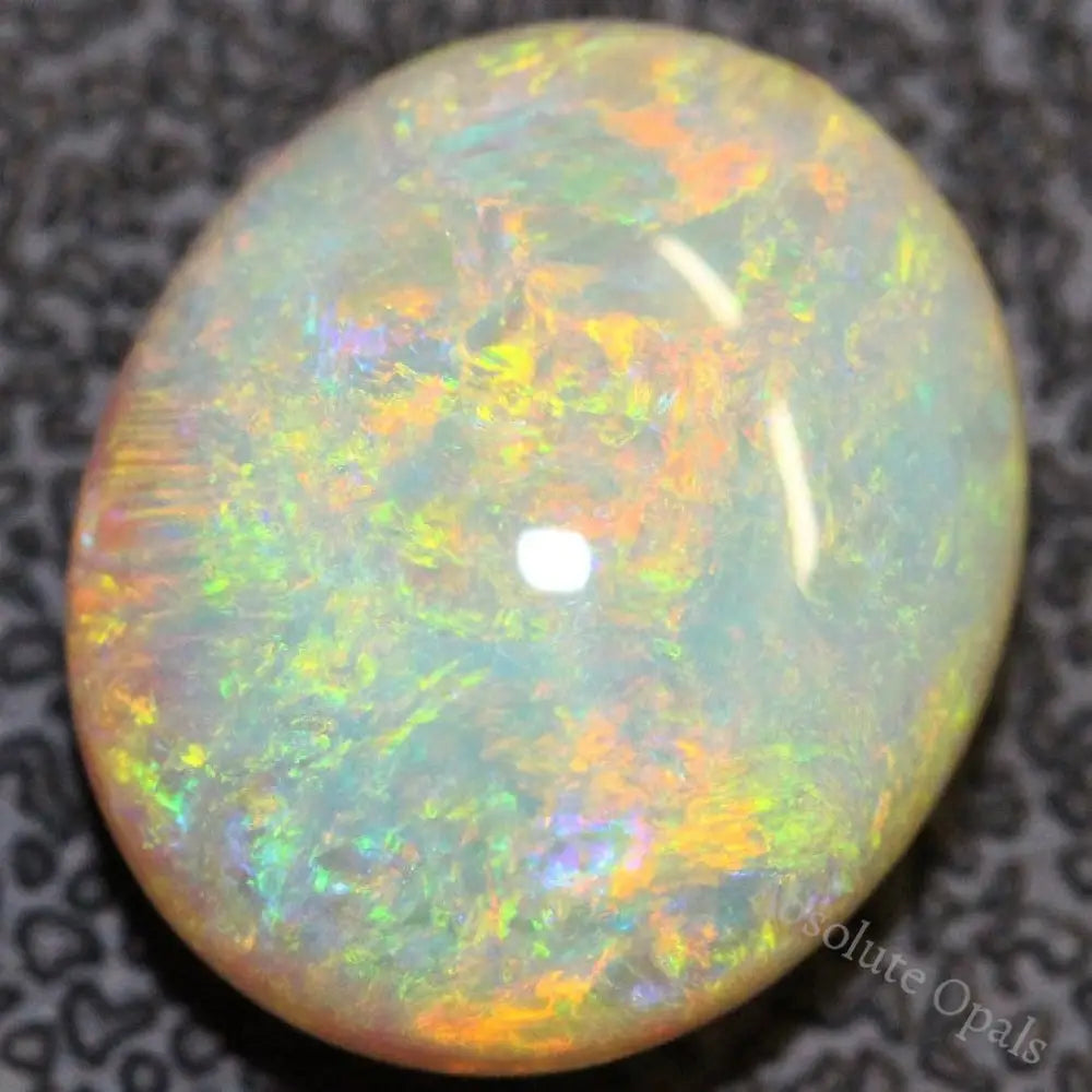 7.20 Cts Semi Black Crystal Opal Solid Lightning Ridge Cabochon Loose Stone