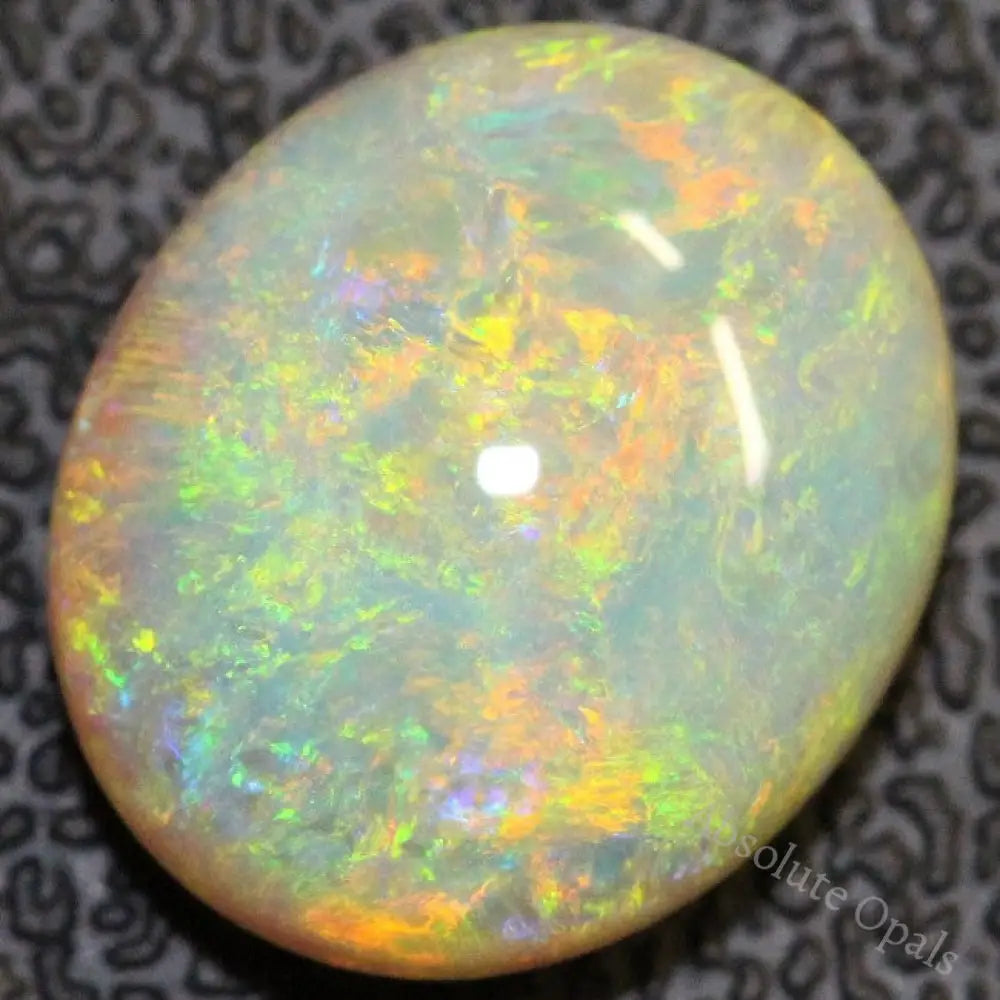 7.20 Cts Semi Black Crystal Opal Solid Lightning Ridge Cabochon Loose Stone