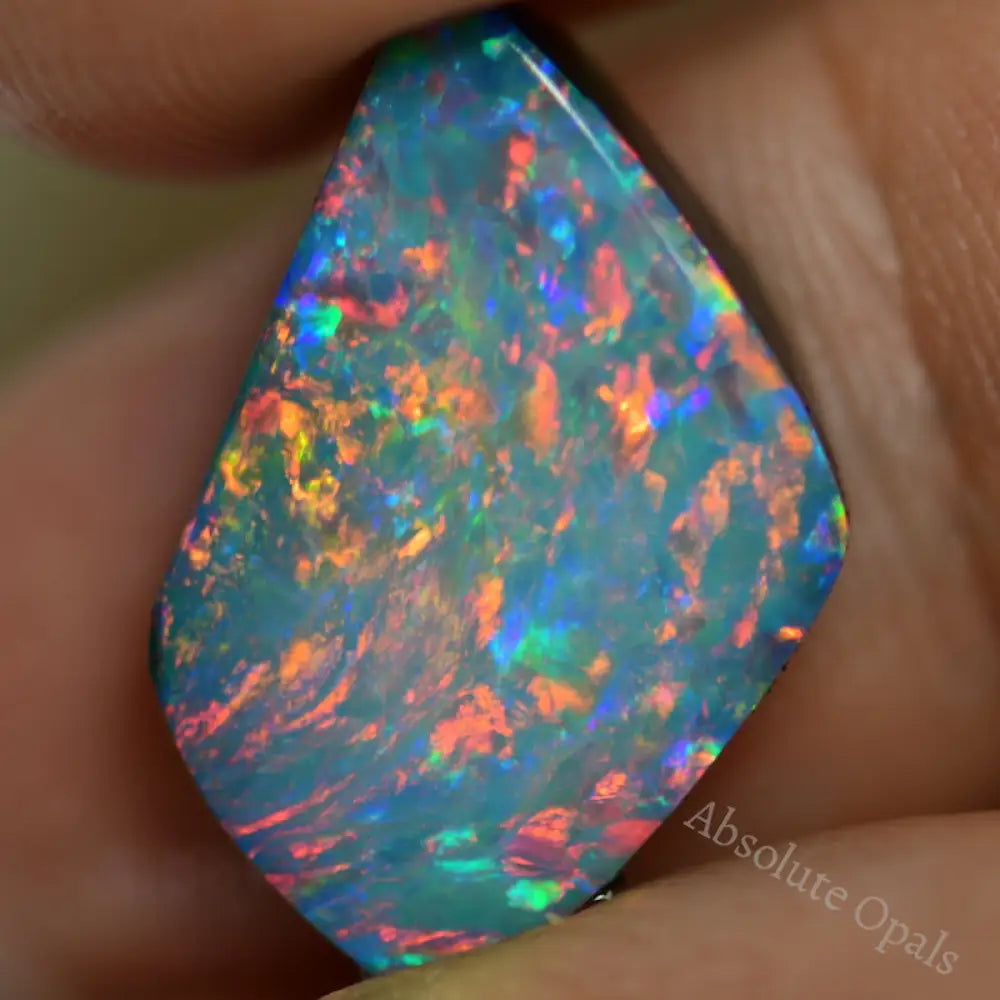 7.3 Cts Australian Opal Doublet Stone Rub Rough Lightning Ridge