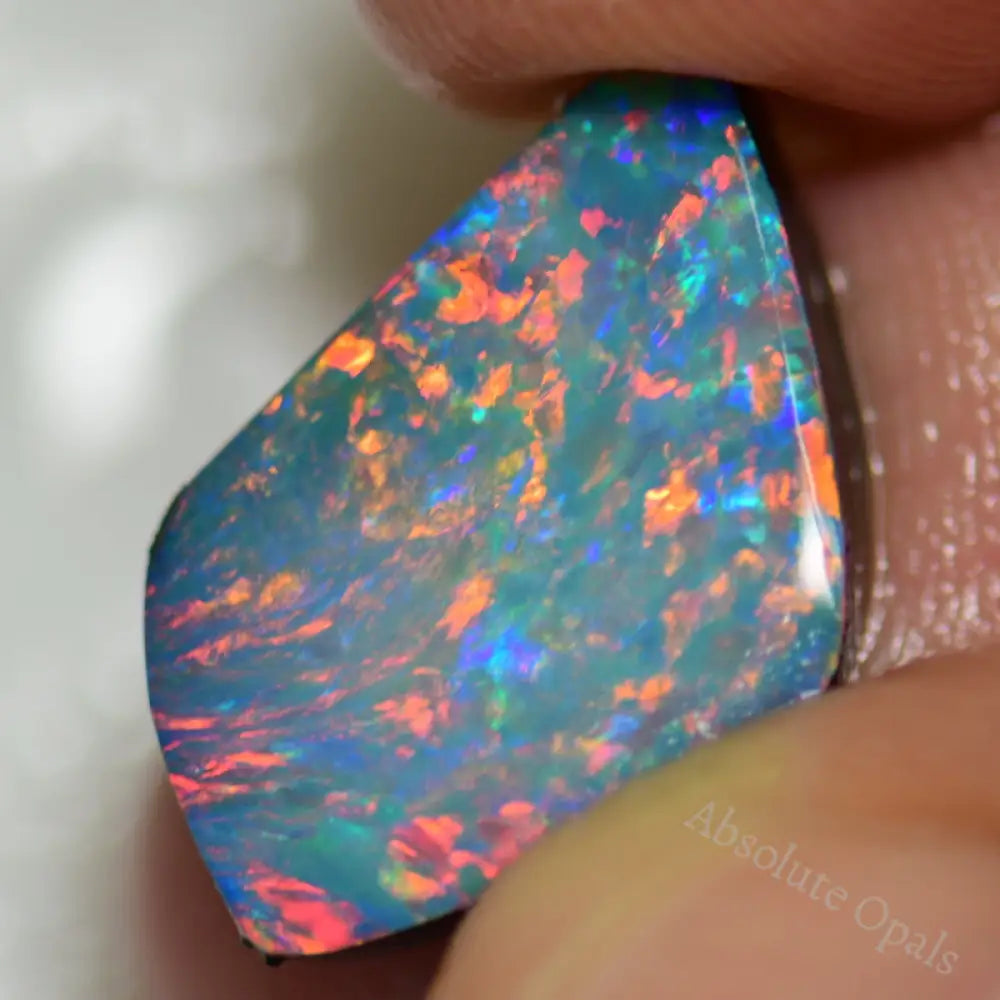 7.3 Cts Australian Opal Doublet Stone Rub Rough Lightning Ridge