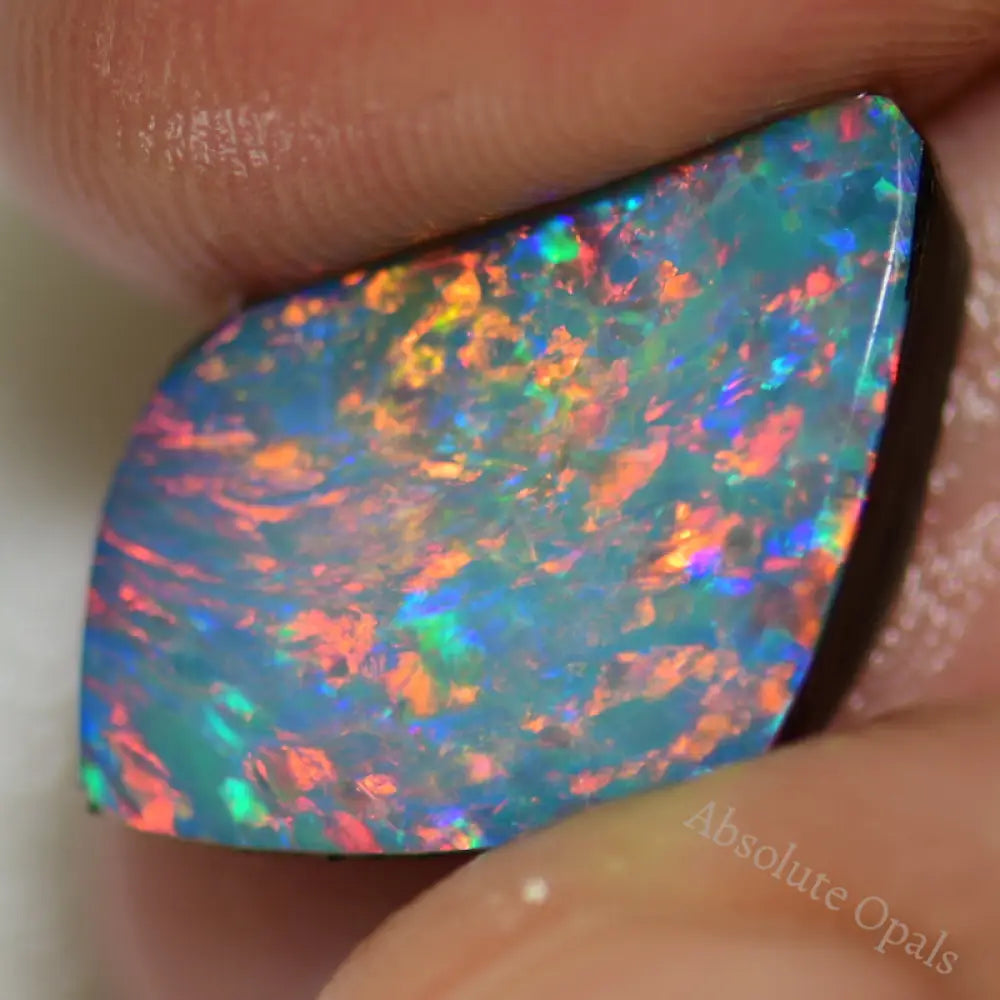 7.3 Cts Australian Opal Doublet Stone Rub Rough Lightning Ridge