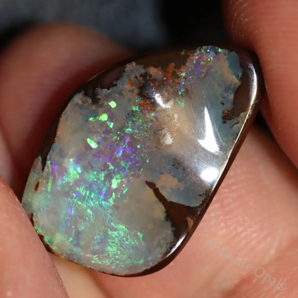  Australian Boulder Opal Cut Loose Stone Green