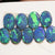 Australian Opal, Doublet Stone, Cabochon, Green Blue