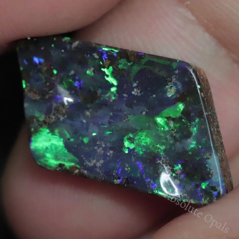 7.5 Cts Australian Boulder Opal Cut Loose Stone