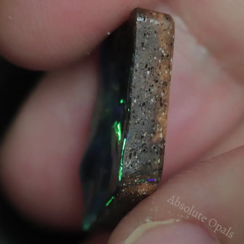 7.5 Cts Australian Boulder Opal Cut Loose Stone