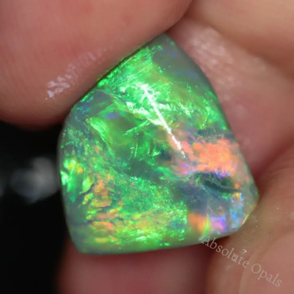 7.69 Cts Australian Solid Rough Opal Lightning Ridge Loose Rub