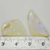 7.95 cts Australian Rough Opal Lightning Ridge Thin For Doublet or Inlay x 2