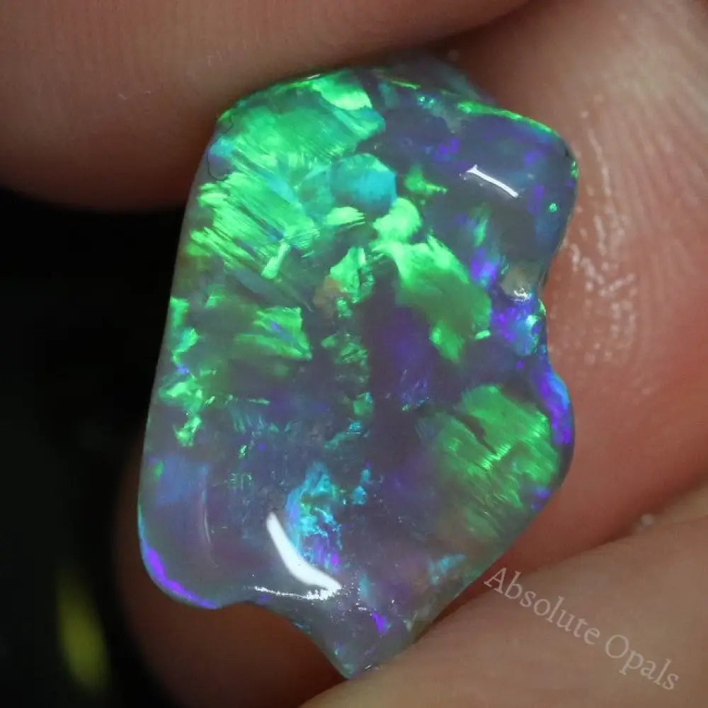 14.5 x 7.7 x 3 mm - 1.9 Carat - Video - Freeform - Australian Opal - Lightning Ridge - discount Gemstone Supplies - FR37