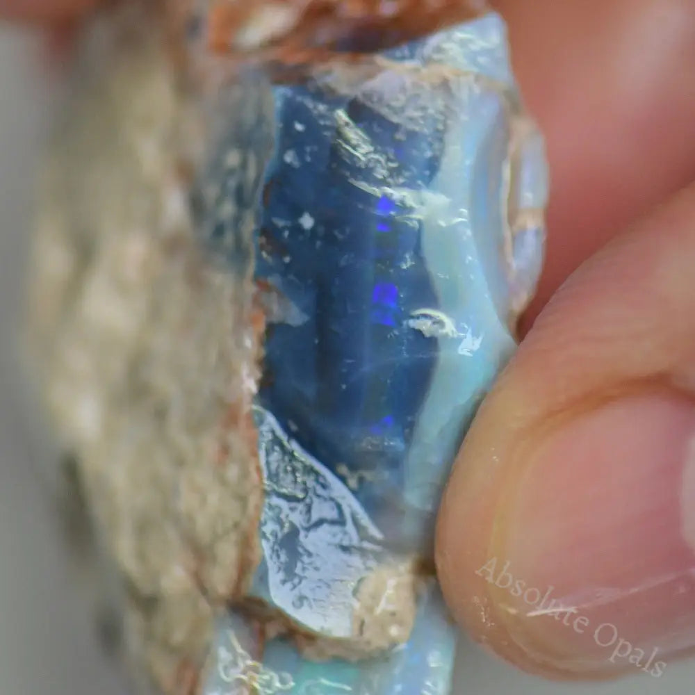 70 Cts Australian Rough Opal Lightning Ridge Single