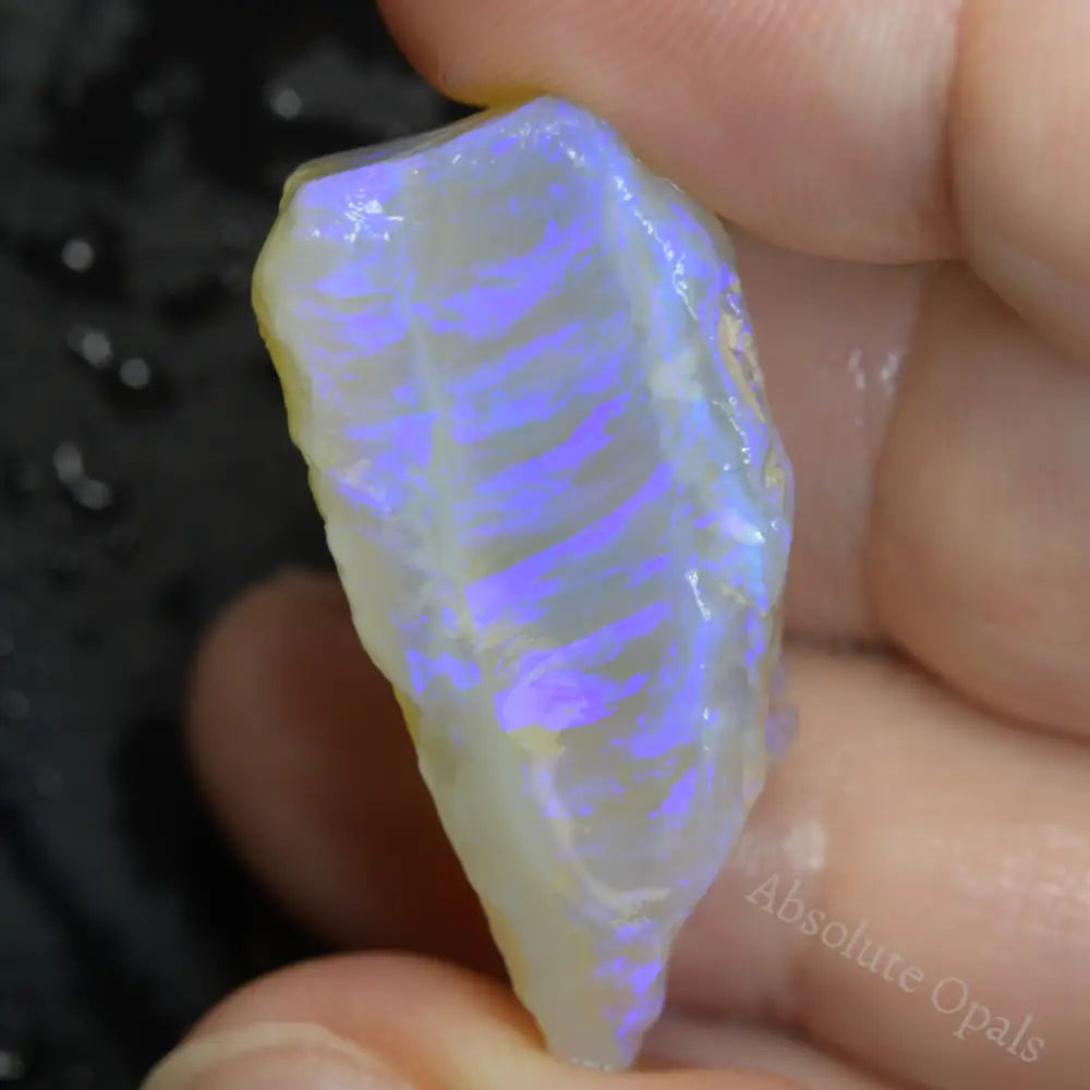 72 cts Australian Rough Opal Lightning Ridge -Purple