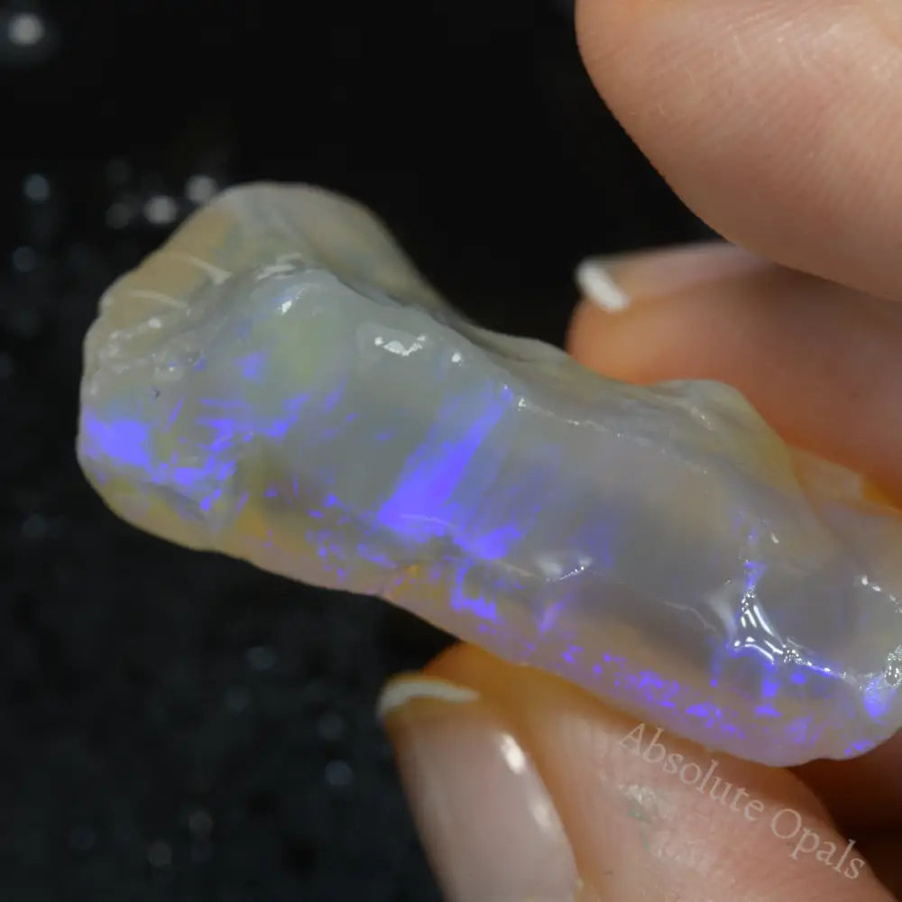 73 cts Australian Rough Opal Lightning Ridge -Purple