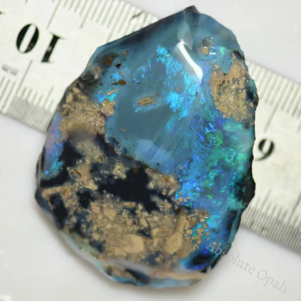 74.0 Cts Australian Rough Black Opal Lightning Ridge Cmr