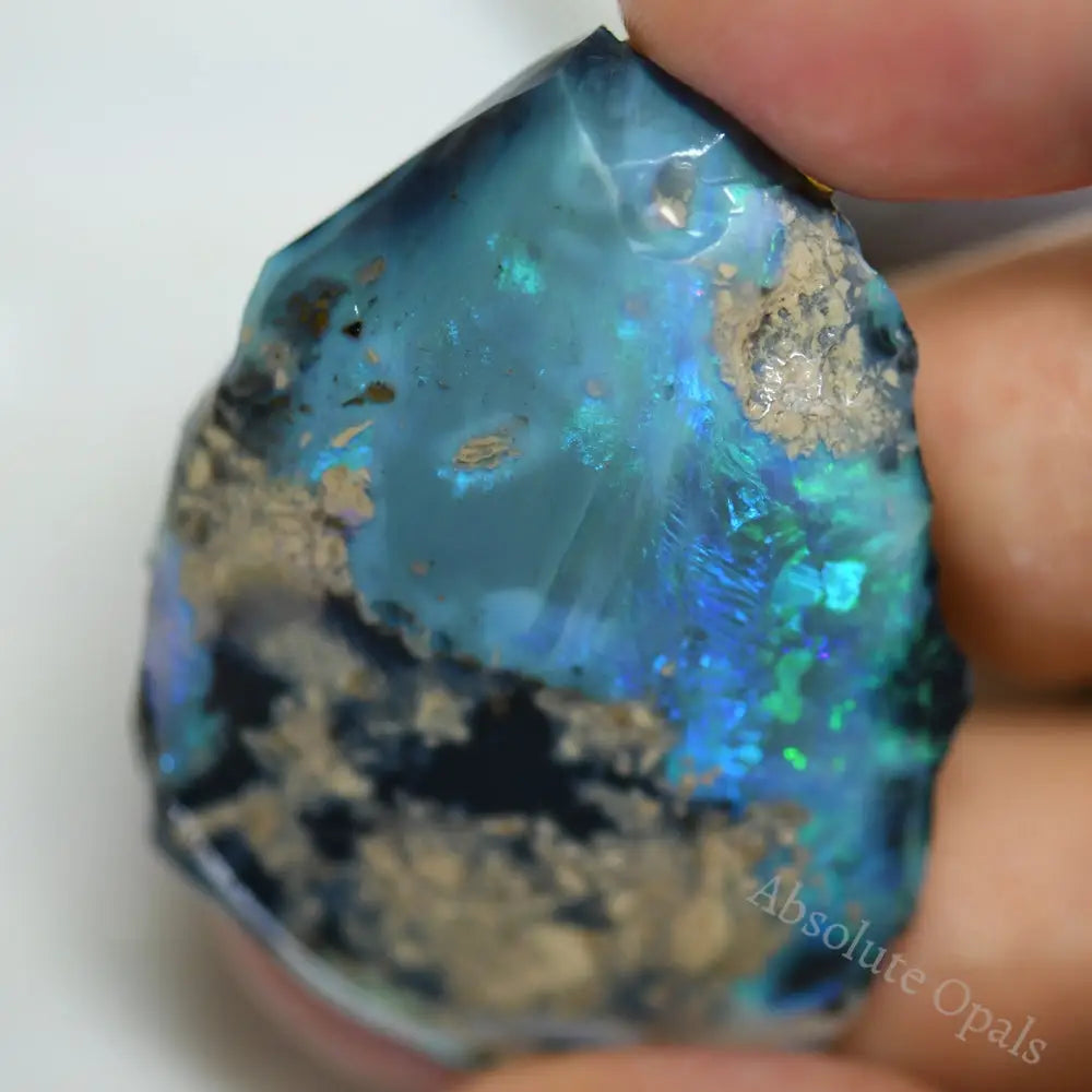 Australian Rough Black Opal , Lightning Ridge CMR