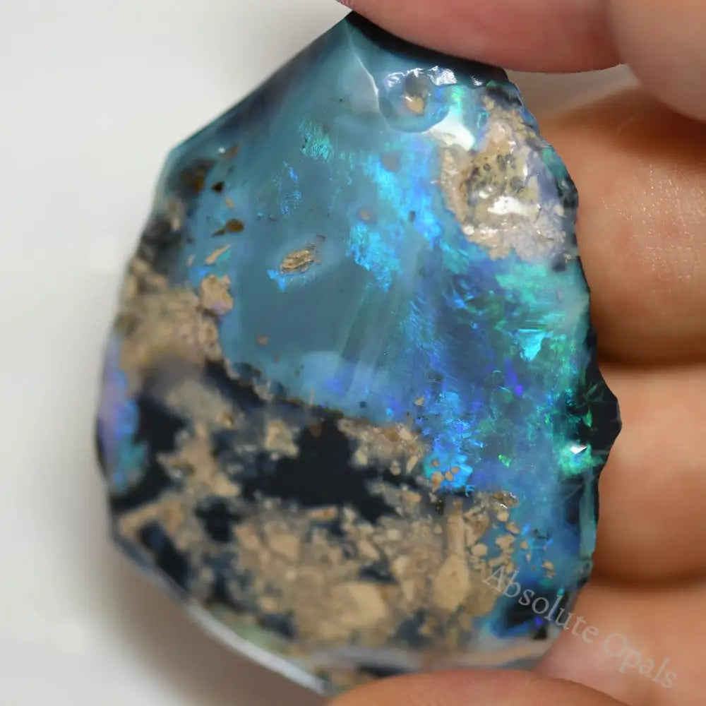 Australian Rough Black Opal , Lightning Ridge CMR