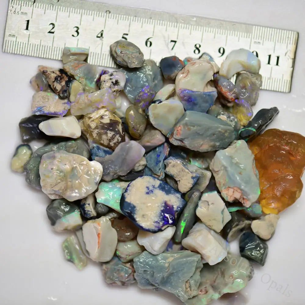 750 Cts Australian Rough Opal Parcel Lightning Ridge - Beginner