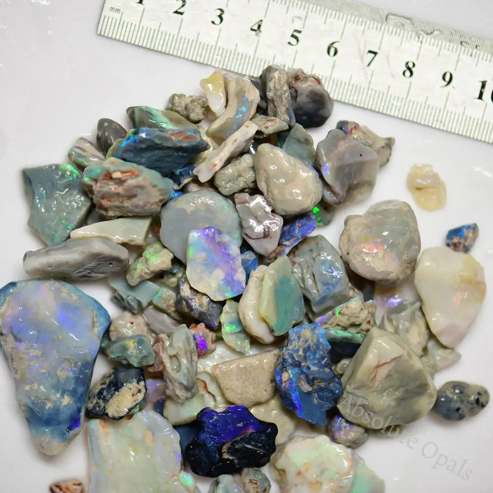 750 Cts Australian Rough Opal Parcel Lightning Ridge - Beginner