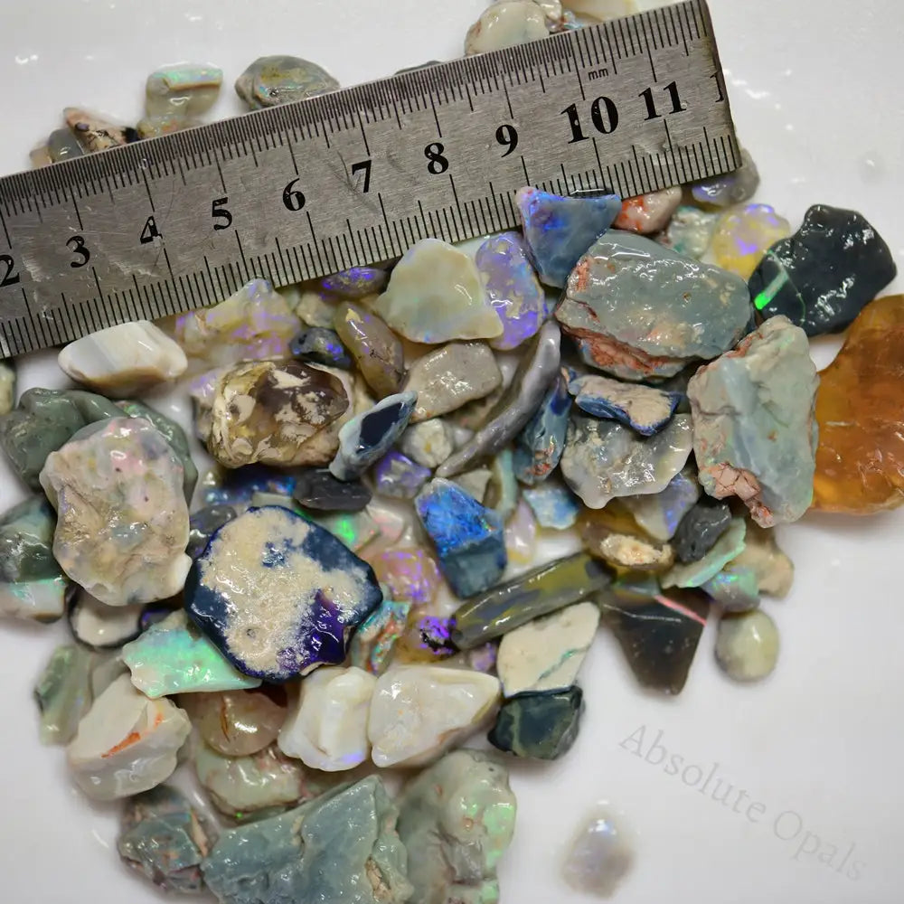 750 Cts Australian Rough Opal Parcel Lightning Ridge - Beginner